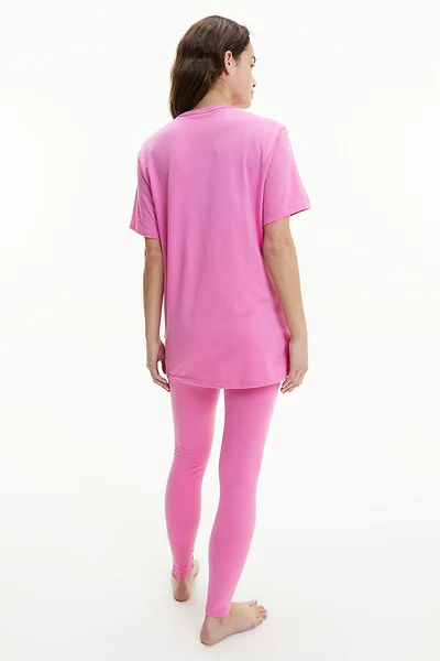 Dámský vrchní pyžamový díl - TO3 - Hollywood v růžové barvě - Calvin Klein