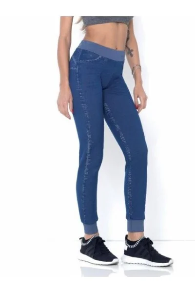 Intimidea Dámské Sportovní Legíny DenimFit - jeans-modrá