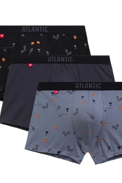 Pánské vícebarevné boxerky Atlantic - 3 ks balení