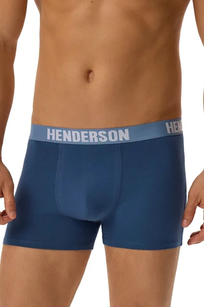 Pánské tmavě modré boxerky 3 pack - Henderson