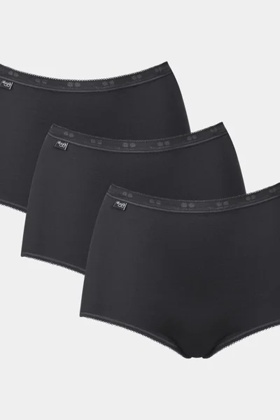 Dámské kalhotky Basic+ Maxi 3P v černé barvě - Sloggi