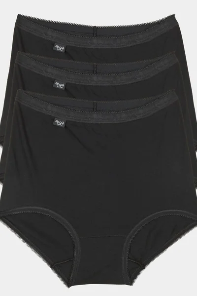 Dámské kalhotky Basic+ Maxi 3P v černé barvě - Sloggi