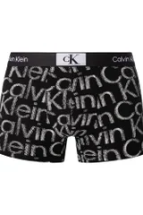 Mužské boxerky Calvin Klein s logem CK a celoplošným potiskem