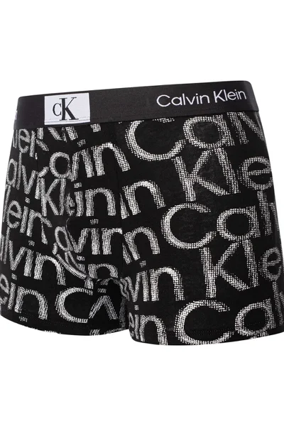 Mužské boxerky Calvin Klein s logem CK a celoplošným potiskem