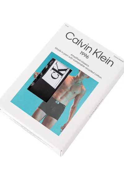 Mužské boxerky Calvin Klein s logem CK a celoplošným potiskem