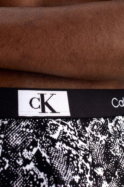 Pánské černobílé boxerky s logem - Calvin Klein