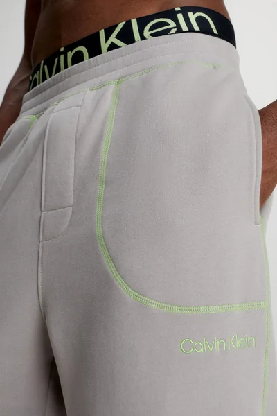 Pánské teplákové kalhoty PET béžová - Calvin Klein