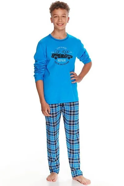 Modré chlapecké pyžamo pro starší kluky - Taro