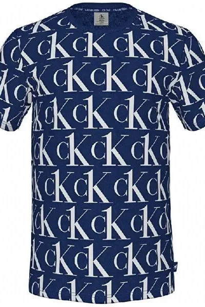 Pánské tričko - V7B - v modré barvě - Calvin Klein