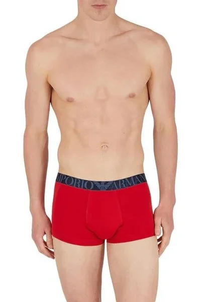 Pánské modré boxerky Emporio Armani - výhodný 3-pack