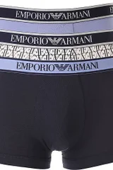 Pánské modré boxerky Emporio Armani - sada 3 kusů