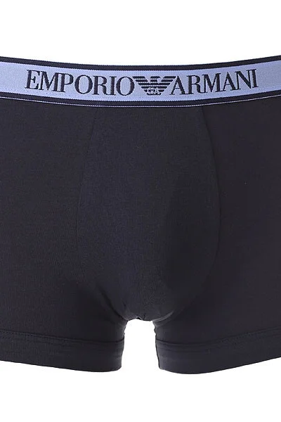 Pánské modré boxerky Emporio Armani - sada 3 kusů