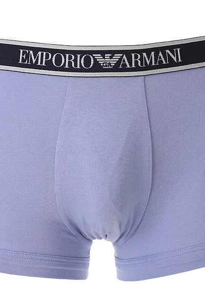 Pánské modré boxerky Emporio Armani - sada 3 kusů