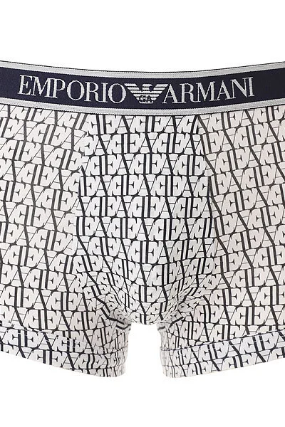 Pánské modré boxerky Emporio Armani - sada 3 kusů