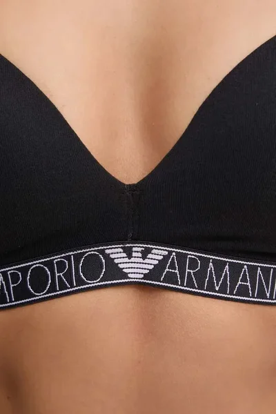 Dámská černá podprsenka bez kostic - Emporio Armani