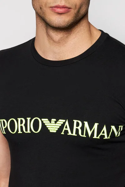 Pánské tričko   v černé barvě - Emporio Armani