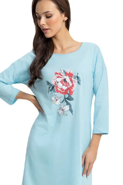 Turquoise Nightshirt Luna Plus - Pánská noční košile