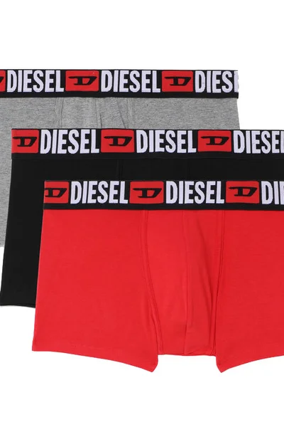 Pohodlné pánské boxerky Diesel s elastickou gumou - 3ks