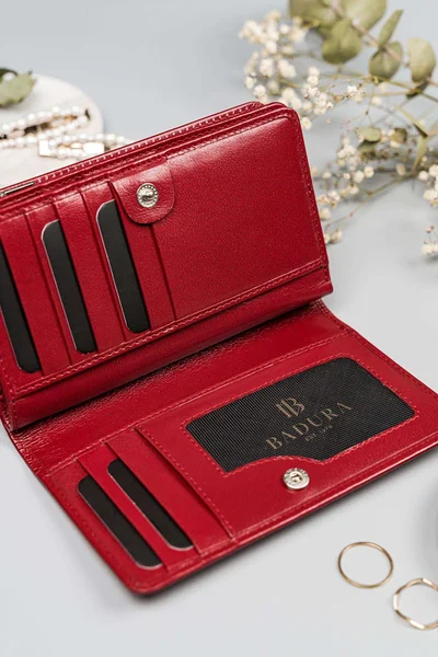 Dámská pánská peněženka BADURA červená FPrice