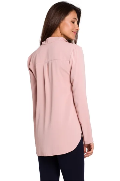 Růžová košile STYLOVE s elastanem pro dokonalý střih