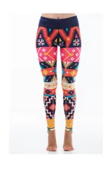 Dámské fitness legíny Six Deuce Aztec - multicolor - Litex