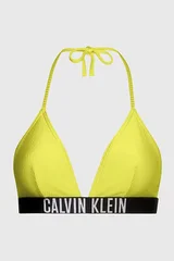 Dámský lesklý bikinový vrchní díl s logem INTENSE POWER od Calvin Klein