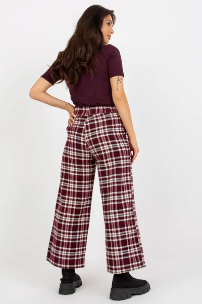 Klasické bordó kalhoty pro dámy od FPrice