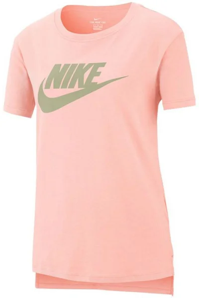 Dívčí tričko Nike s kontrastním logem NIKE