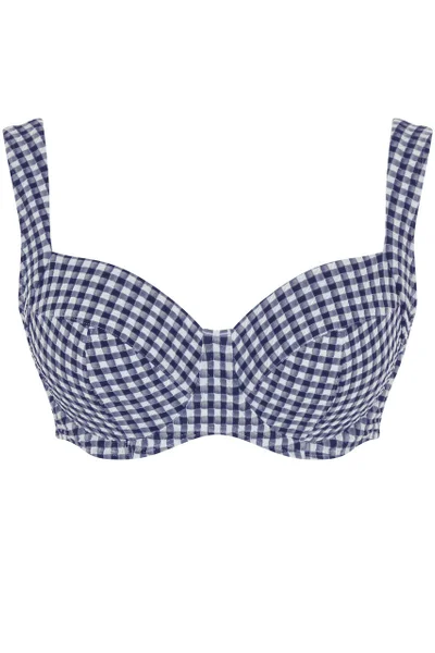 Elegantní horní díl bikin Olivia s kostice Gingham Panache