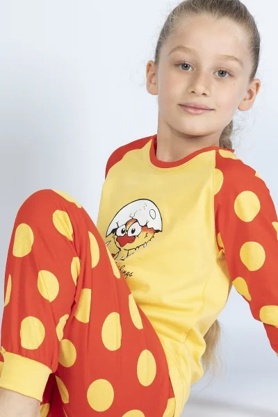 Dětské pyžamo dlouhé Kuře Vienetta Kids