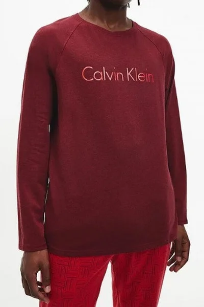 Pánský pyžamový set  6NJ bordočervená - Calvin Klein