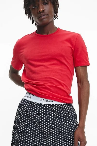 Pánské pyžamo   červenáčerná - Calvin Klein