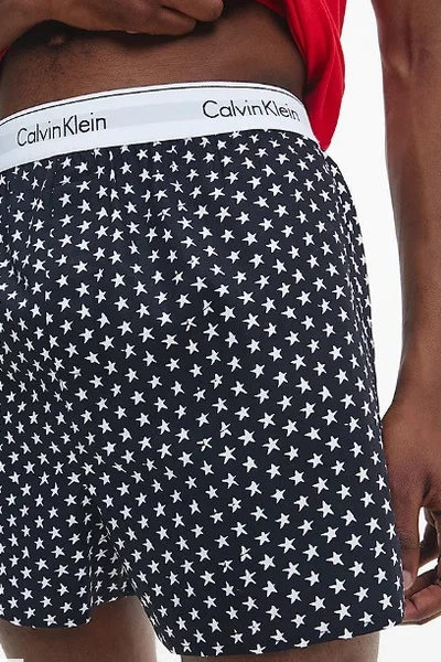 Pánské pyžamo   červenáčerná - Calvin Klein