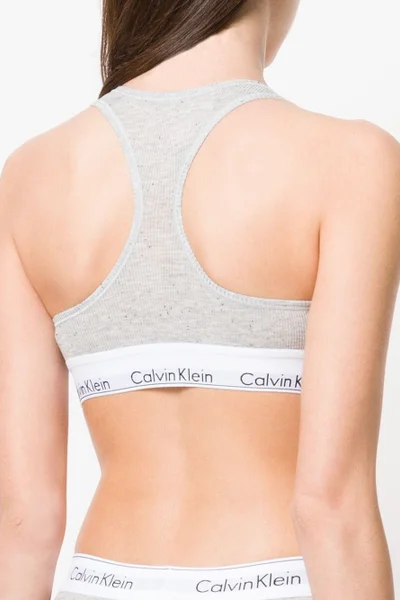 Sportovní podprsenka Calvin Klein - šedá