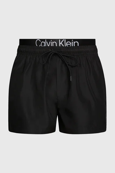 Lesklé pánské plavky s logem Calvin Klein