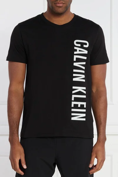 Calvin Klein Pánské Plážové Tričko Černé