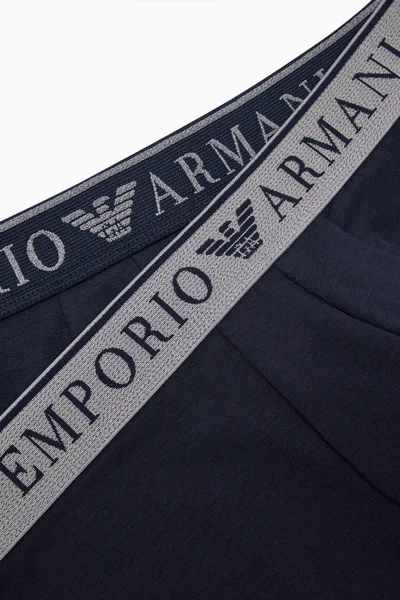 Mužské tmavě modré boxerky 2 ks - Emporio Armani