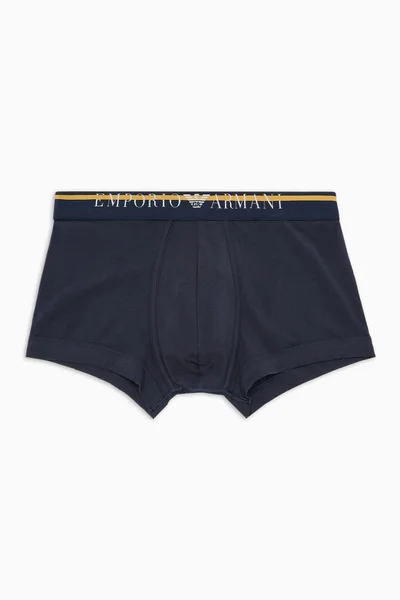 Emporio Armani Pánské Černé Boxerky - Organická Bavlna