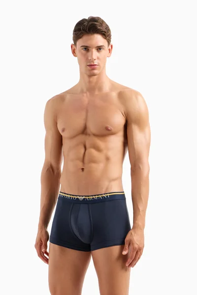 Emporio Armani Pánské Černé Boxerky - Organická Bavlna