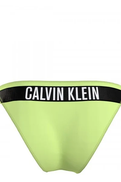 Calvin Klein neonové žluté plavkové stringy