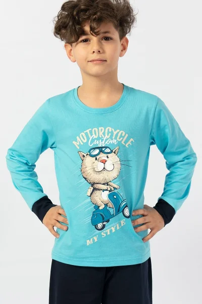 Dětské pyžamo dlouhé Motocycle Vienetta Kids