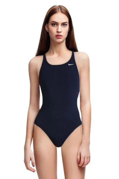 Černé jednodílné plavky Nike Solid pro dámy