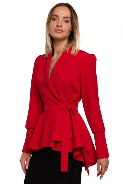 Romantické červené sako pro ženy od značky Moe