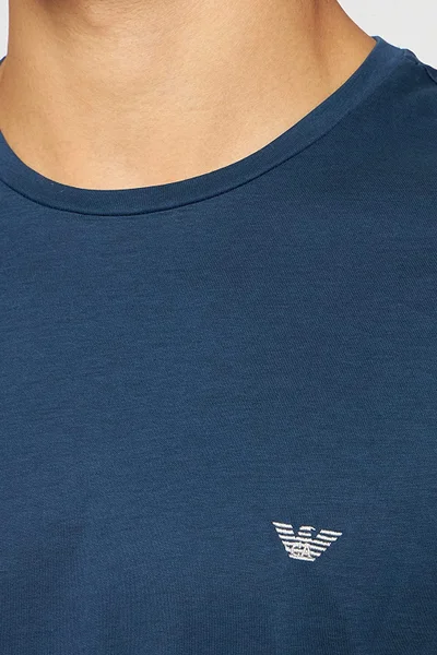 Pánské triko  - - Mořská - Emporio Armani modrá