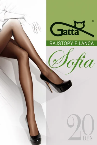 Dámské punčocháče Sofia v šedé barvě super - Gatta