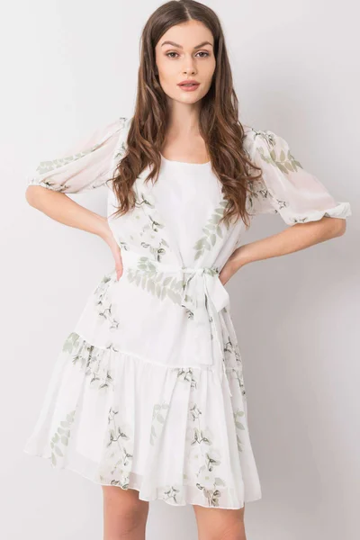 Květinové šaty FPrice - Olivová krása