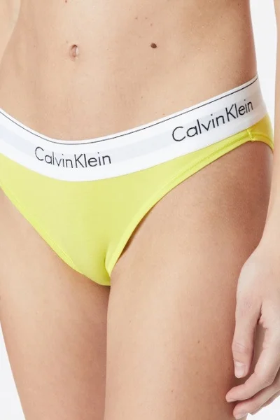 Dámské kalhotky ZIR - žlutá - Calvin Klein