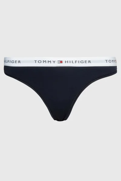 Dámská tanga s logem Tommy Hilfiger - tmavě modrá