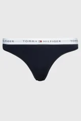 Dámská tanga s logem Tommy Hilfiger - tmavě modrá