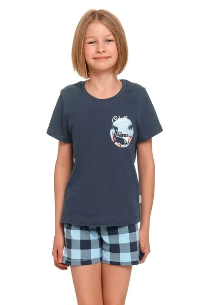 Dětské pyžamo Bil chill out v modré barvě Dn-nightwear